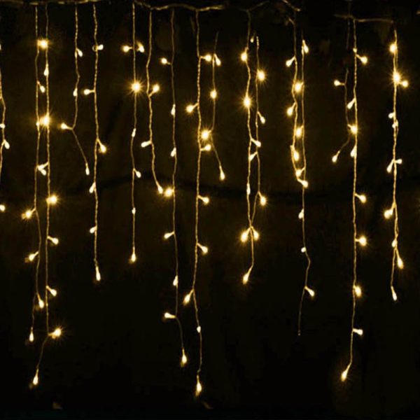 LED Zavjesa 3x1.5m Bijela i Zuta svjetlost