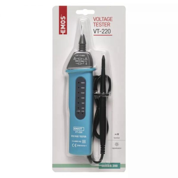 TESTER NAPONA GK-10 AC/DC 12V-600V 0-60 Hz, LED INDIKACIJA M0004A