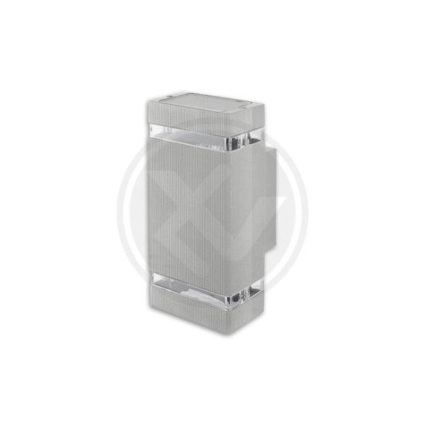 Vrtna lampa 2xGU10 siva kvadratna HANA LVT-1251