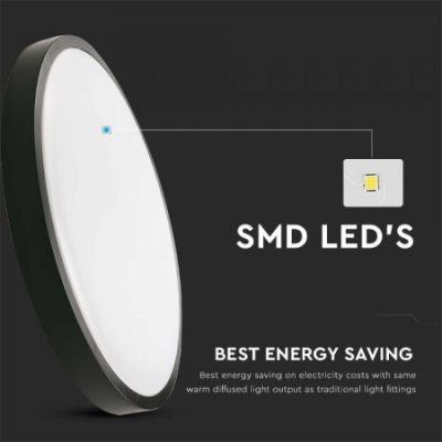 7633-i2_2 Led Panel - NADGRADNI CRNI OKVIR 24W 6500K V-tac sa IP Zaštitom