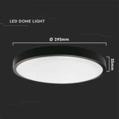 7636-d_2 Led Panel - NADGRADNI CRNI OKVIR 24W 6500K V-tac sa IP Zaštitom