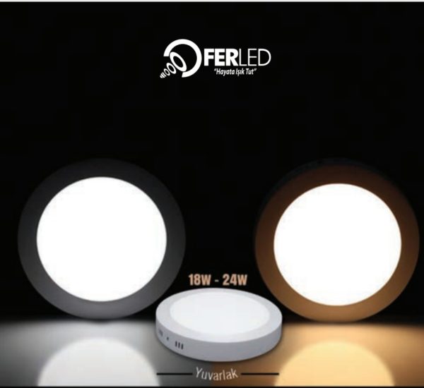 LED NADGRADNI PANEL - KRUG 18W 6500K FERLED