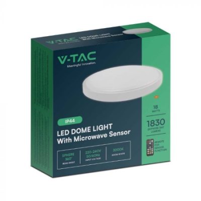 Led Plafonjera sa Senzorom i daljinskim upravljačem 18W 6500K V-tac