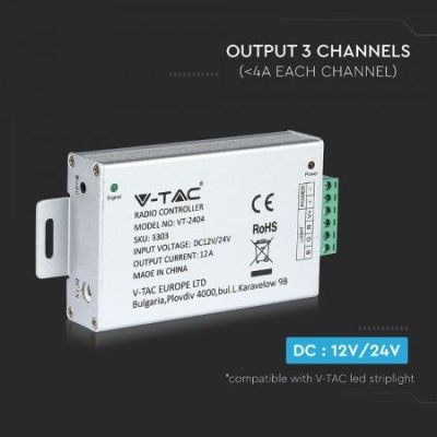 3303-i1_742 Radio Kontroler za Led Trake sa Daljinskim Upravljačem V-tac