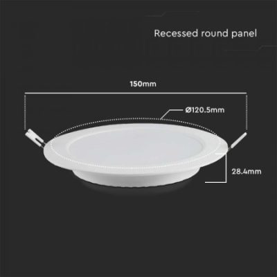 Led Panel Ugradni Krug 18W 4000K V-tac