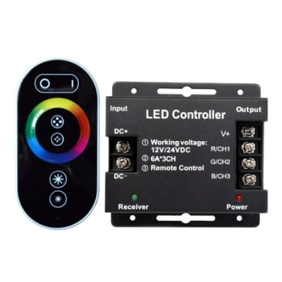 TOUCH KONTROLER RGB RF 2,4  MAX 3X10A 12V 360W 24V 720W