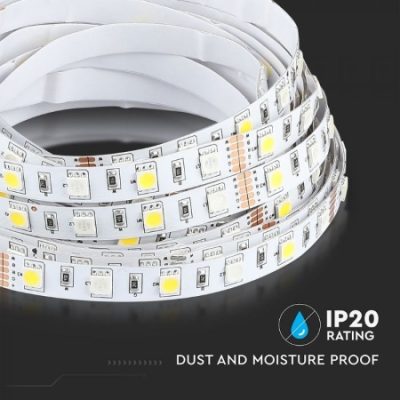 LED Traka 10,8W/M 60led RGB+W(bijela)  IP20 V-tac