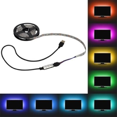 SET 2M USB RGB LED traka za TV 5V 7,2W/1m 30LED/1m IP20