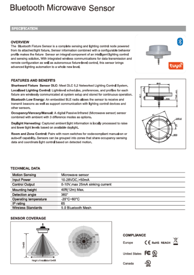 33 Microwave Bluetooth senzor za AX-LUX ind. svjetiljku
