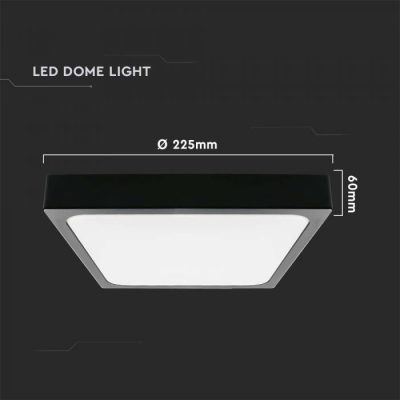 Led Panel – NADGRADNI KOCKA CRNI OKVIR 18W 4000K V-tac sa IP44