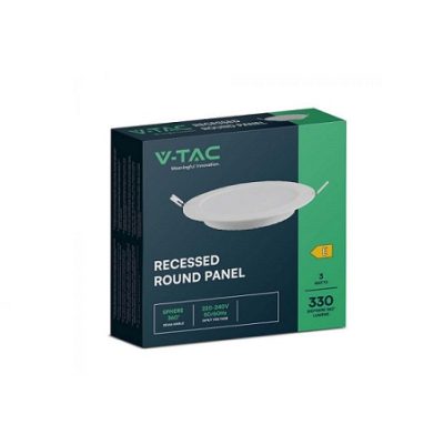 7857-b Led Panel Ugradni Krug 3W 6500K V-tac