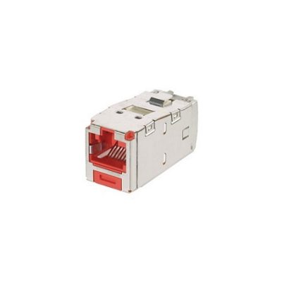 CJSK6X88TGRD-1 Modul RJ45 Cat.6A Shielded toolless - Crveni