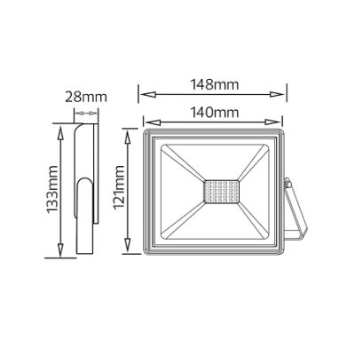 LED reflektor 50w RGB Horoz