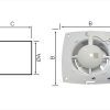 Ventilator za kupatilo MTG fi 100 – Modularni ventilatori sa maskom