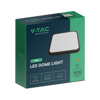 LED PANEL KOCKA 18W CRNI OKVIR