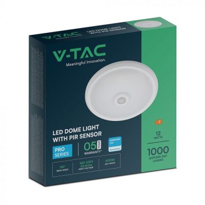 senzor pakovanje VT-13 12W LED DOME LIGHT SENSOR SAMSUNG CHIP