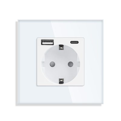 ELEKTRO SMART jednostruka EU utičnica tip F punjač USB tip A