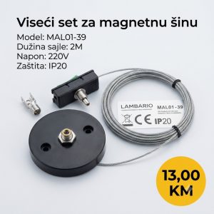 VISECI SET ZA MAGNETNU ŠINU