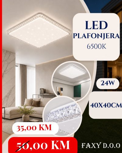 LED PLAFONJERA 24W 40X40 CM
