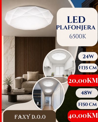 LED PLAFONJERA 24W FI140 65000K